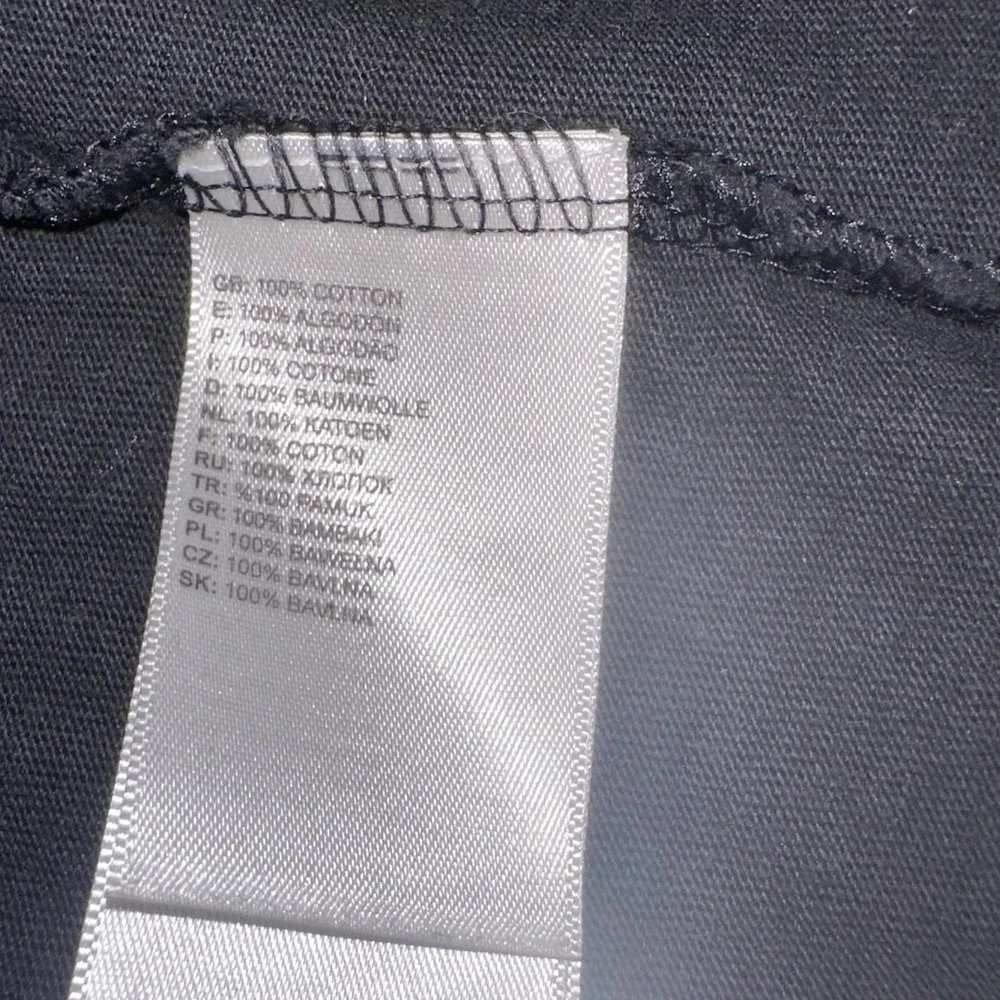 North Face Hoodie Men's M Long Sleeve Black Cotton Hooded Pullover 1/4 Snap FLAW